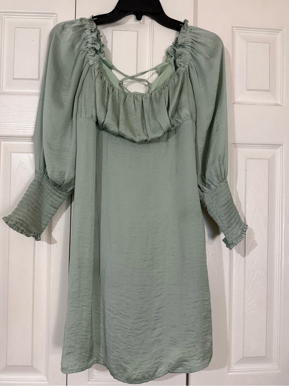 Altar’d State Sage Green silk dress